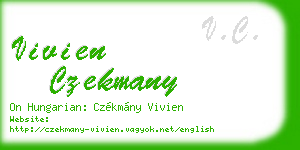 vivien czekmany business card