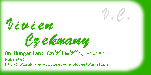 vivien czekmany business card